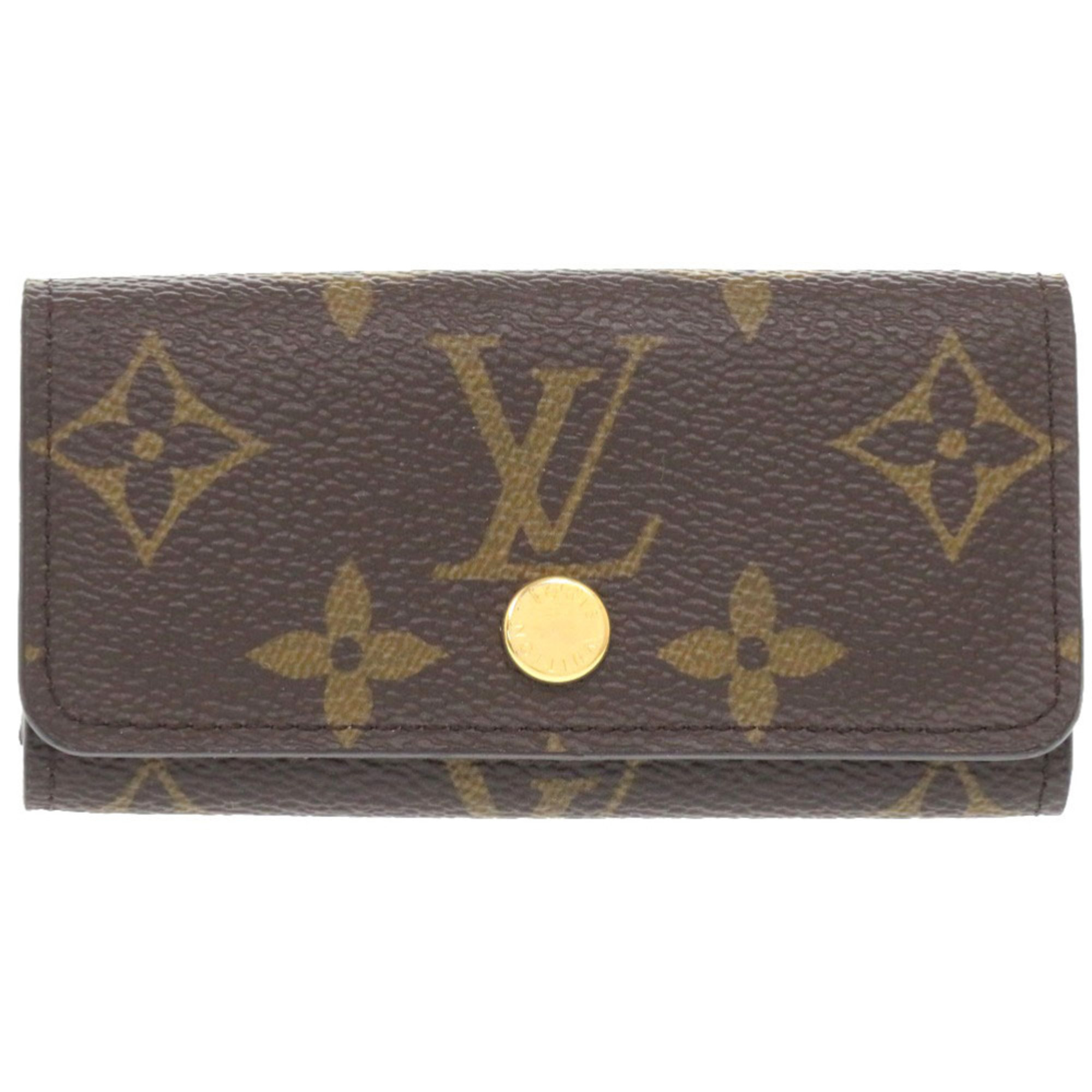Excellent Condition Louis Vuitton Multicle 4 Monogram M69517 4-Key Case Lv 06...